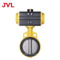 JL600-D1/C7 Pneumatic Soft seal worm gear butterfly valve